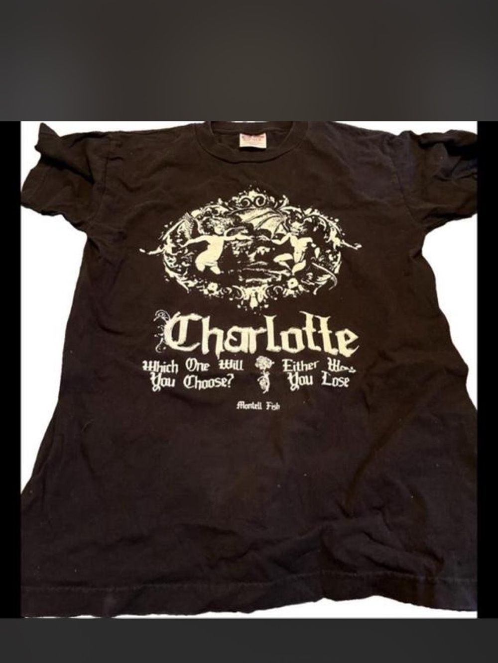 Charlotte Graphic Black Short Sleeve Tee
